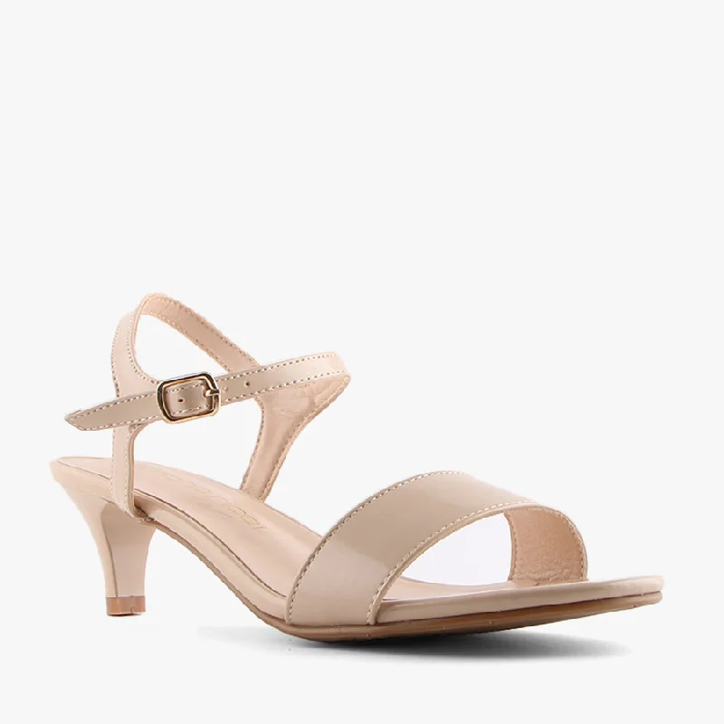 Versatile Heeled Sandals for Any Occasion---TOFFEE NUDE