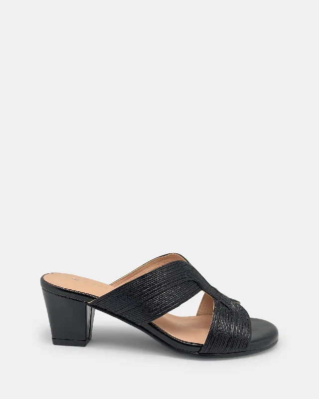 Versatile Heeled Sandals for Any Occasion---Token Black