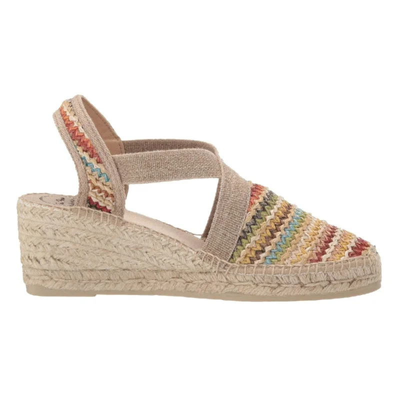 Versatile Heeled Sandals for Any Occasion---Toni Pons Women's Terra-MA Multi Linen