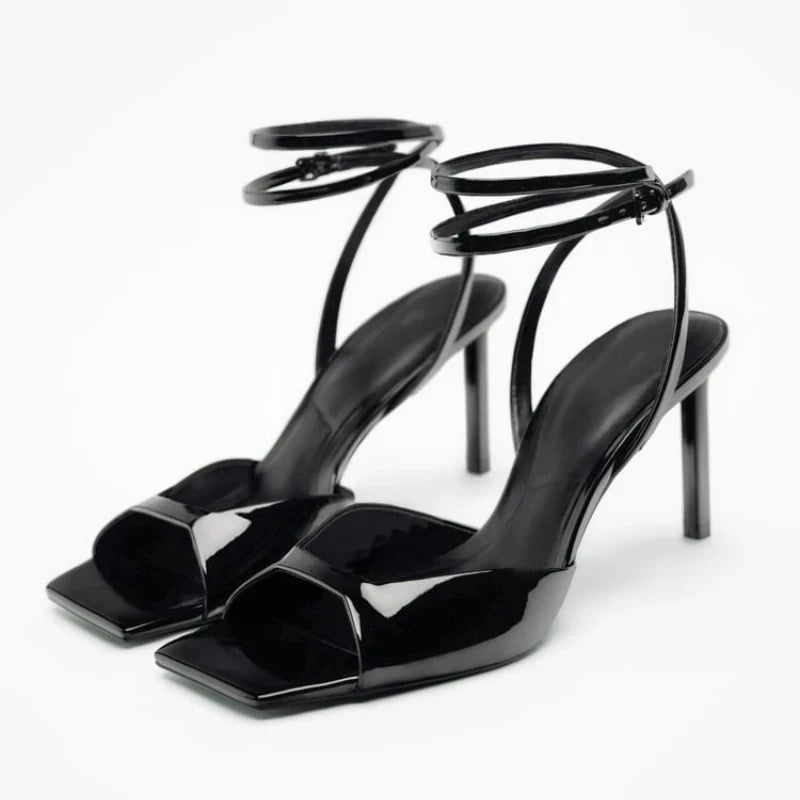 Versatile Dress Heels for Formal and Casual Wear---Women Black High Heels 2024 Elegant Squared Toe Pumps Female