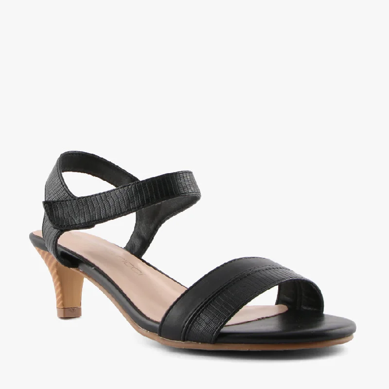 Versatile Heeled Sandals for Any Occasion---TRENDY BLACK