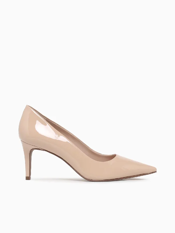 Stiletto Heel Pumps with Perfect Fit--Raquel Nude Verniz-Fashionable & Classic