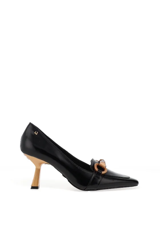 Stiletto Heel Pumps with Perfect Fit--Una Healy Prison Blues Pointed Toe Heels, Black-Fashionable & Classic