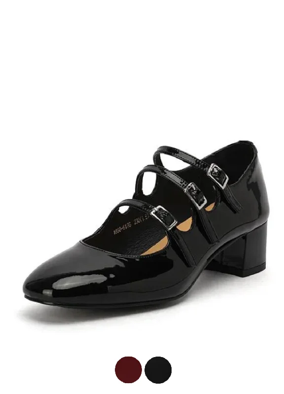 Sleek and Shiny Patent Pump Heels for a Polished Look--USS Shoes Mary Women's Patent Leather Pumps Shoes