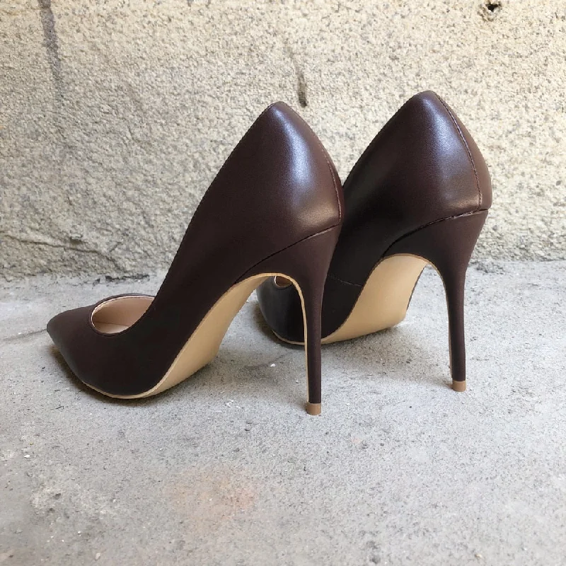 Brown 10cm Heel