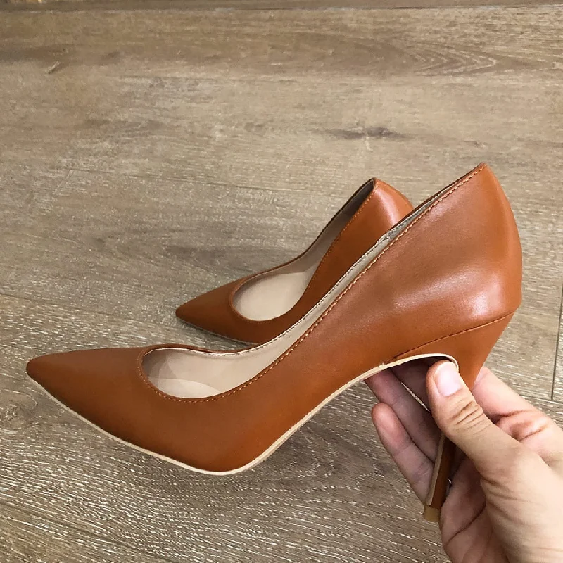 Brown 8cm Heel