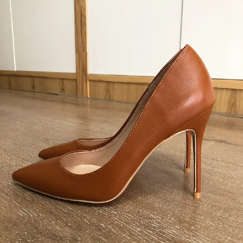 Brown 12cm Heel