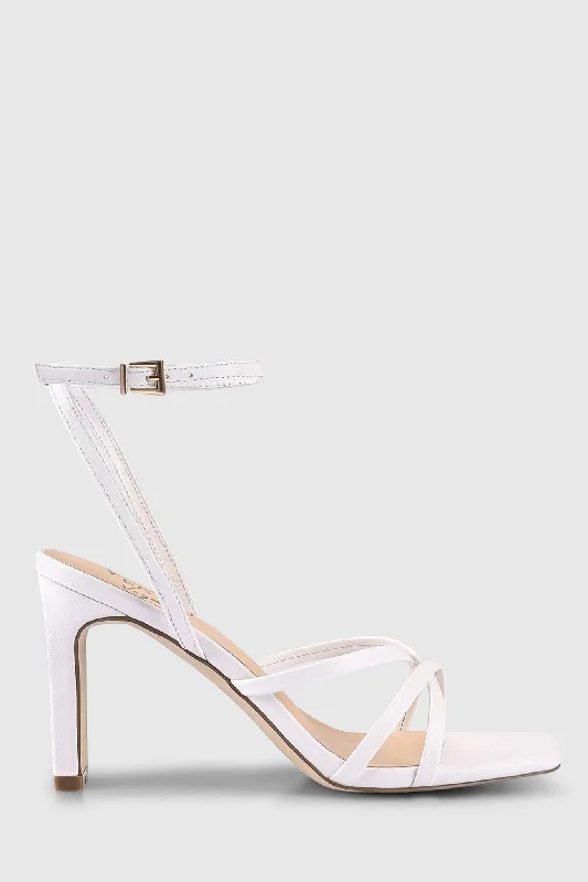 VERALi Kipp Strappy Heels Chalk---Affordable Strappy Platform Heels with Premium Quality