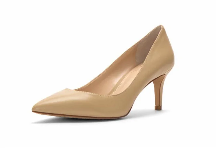 Vince Camuto Tanela Nude---Fashionable Kitten Heels for Date Night