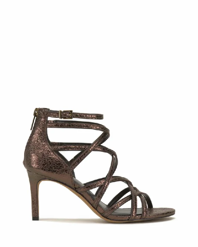 Vince Camuto Women's Arcella Brown M---Fashionable Kitten Heels for Date Night