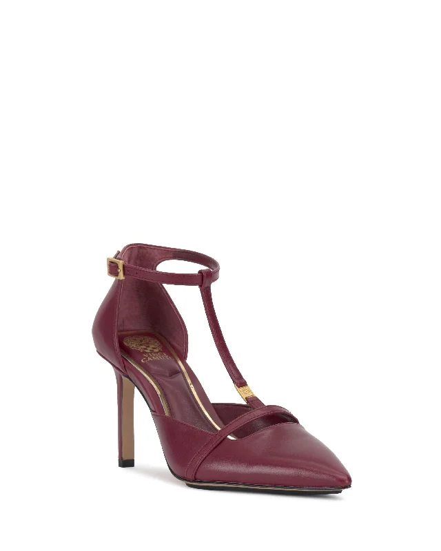 Vince Camuto Women's Branor Burgundy M---Fashionable Kitten Heels for Date Night