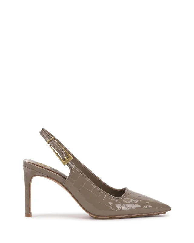 Vince Camuto Women's Brendie Grey M---Fashionable Kitten Heels for Date Night