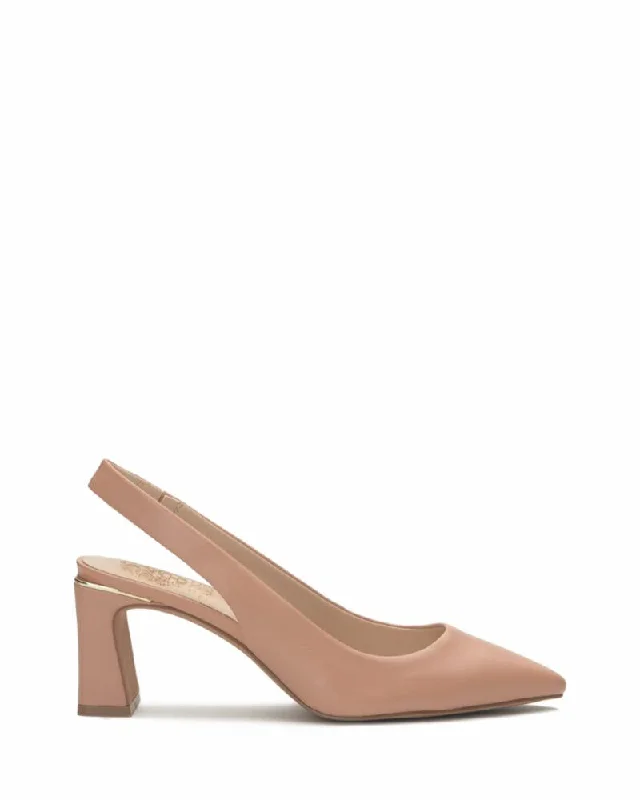 Vince Camuto Women's Hamden Nude M---Fashionable Kitten Heels for Date Night