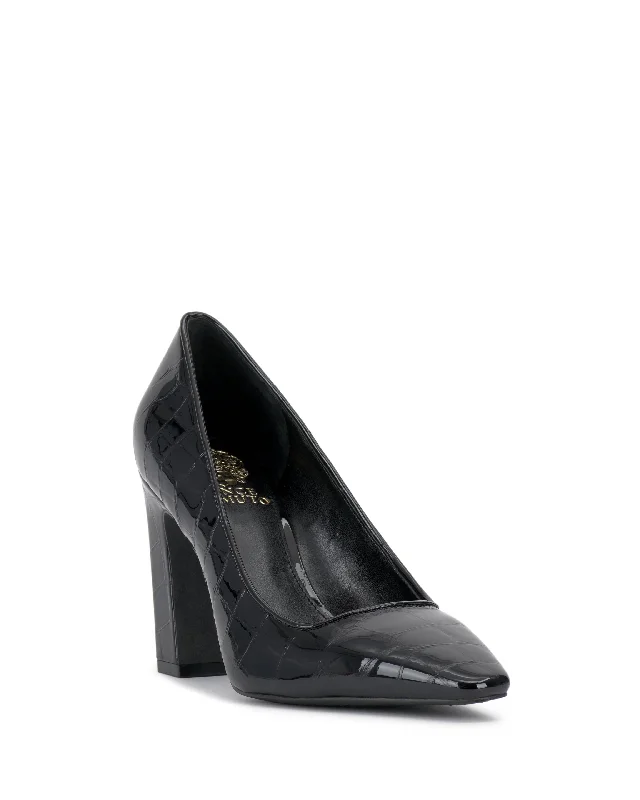 Vince Camuto Women's Sibrina Black M---Fashionable Kitten Heels for Date Night