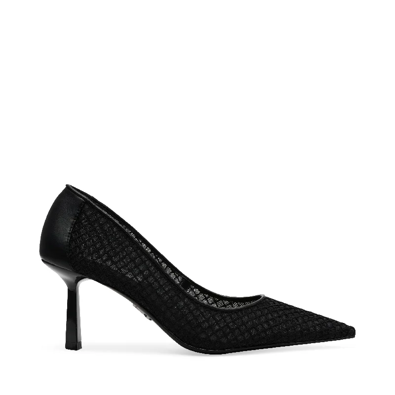 VIVION-M BLACK---Fashionable Kitten Heels for Date Night