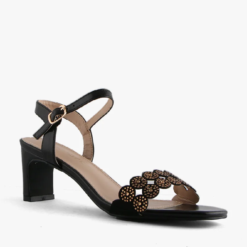 Versatile Heeled Sandals for Any Occasion---VOGUE BLACK