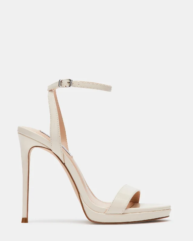 Versatile Heeled Sandals for Any Occasion---WAFER BONE PATENT