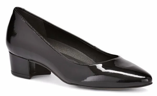 Versatile Heeled Sandals for Any Occasion---Walking Cradle Heidi Black Patent