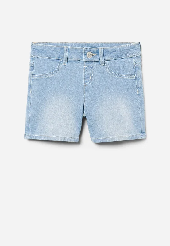 Midi Denim Shorts