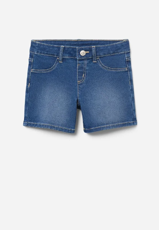 Midi Denim Shorts