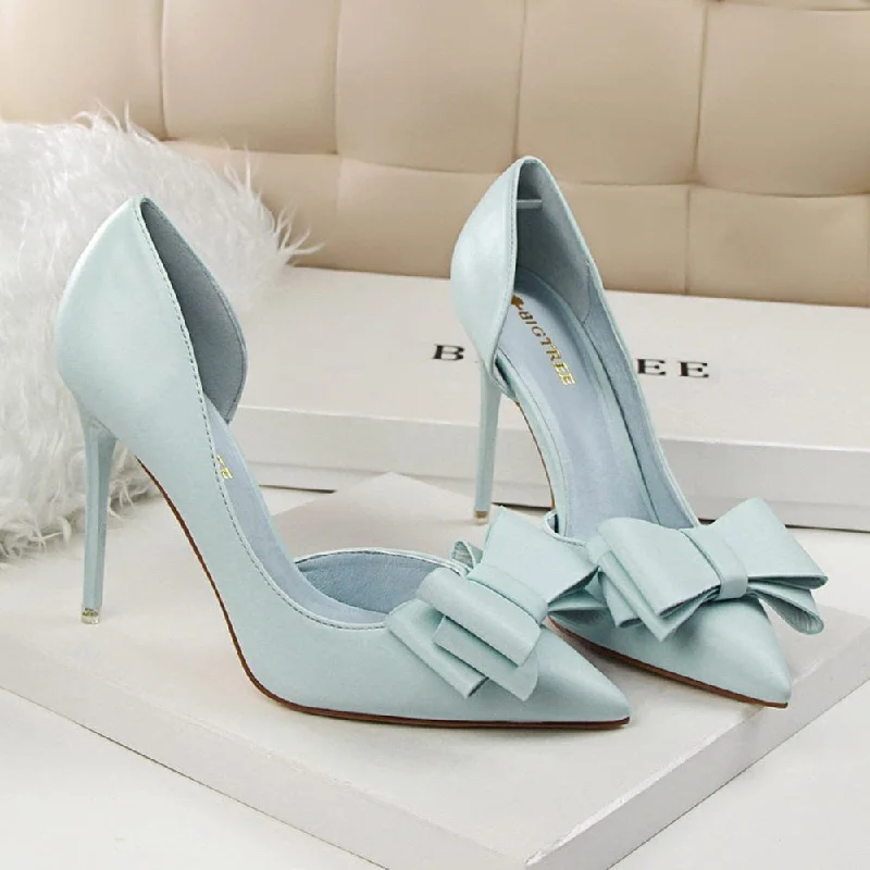 Wedding Bow High Heels---Charming Bow Pumps for a Cute and Stylish Look