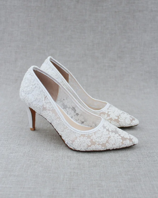 Lace Bridal Pump