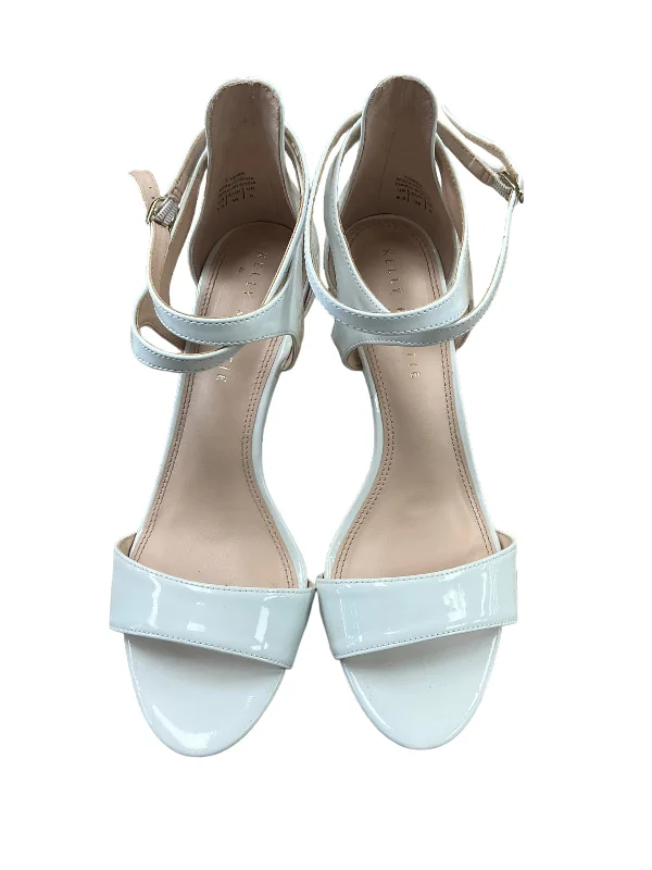 Stiletto Heel Pumps with Perfect Fit--White Shoes Heels Stiletto Kelly And Katie, Size 8.5-Fashionable & Classic