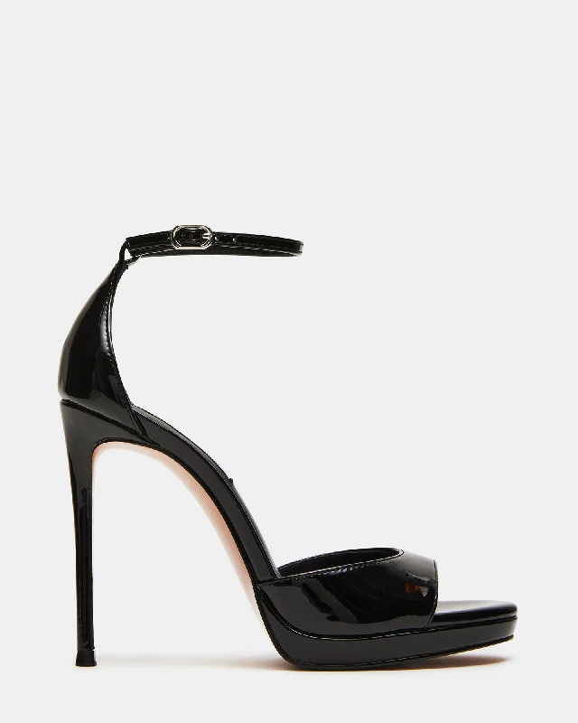 Versatile Heeled Sandals for Any Occasion---WILEY BLACK PATENT