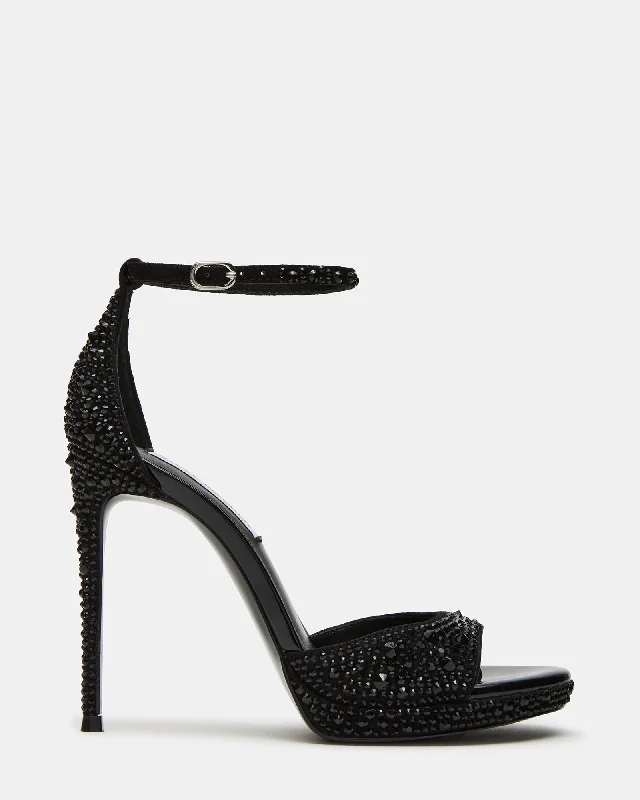 Affordable Rhinestone Pumps for a Dazzling Look---WILEY BLACK RHINESTONES