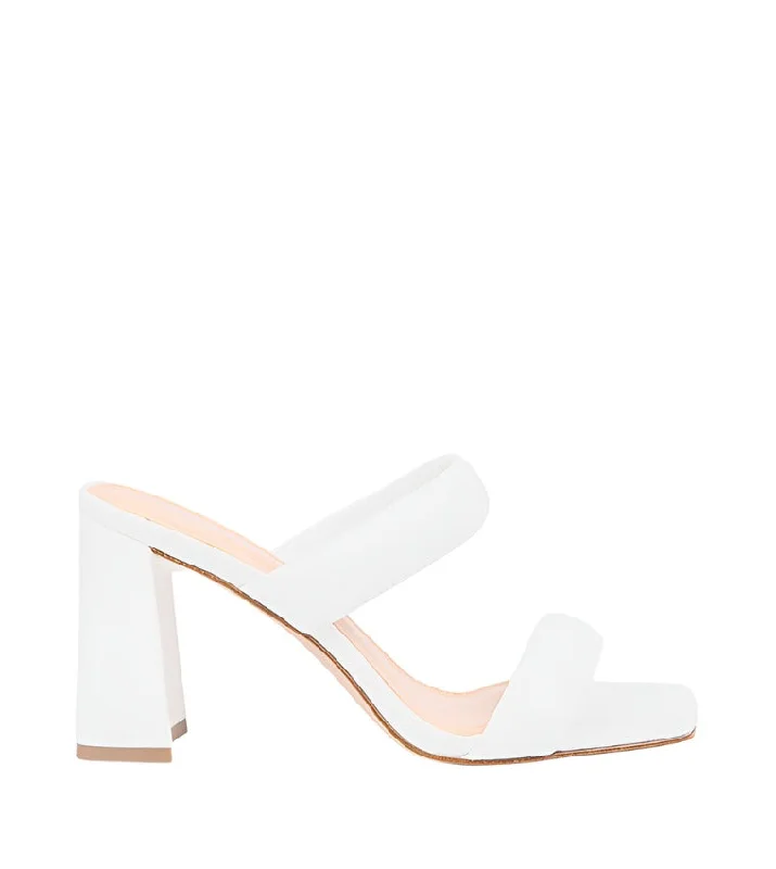 WISPER WHITE---Fashionable Kitten Heels for Date Night