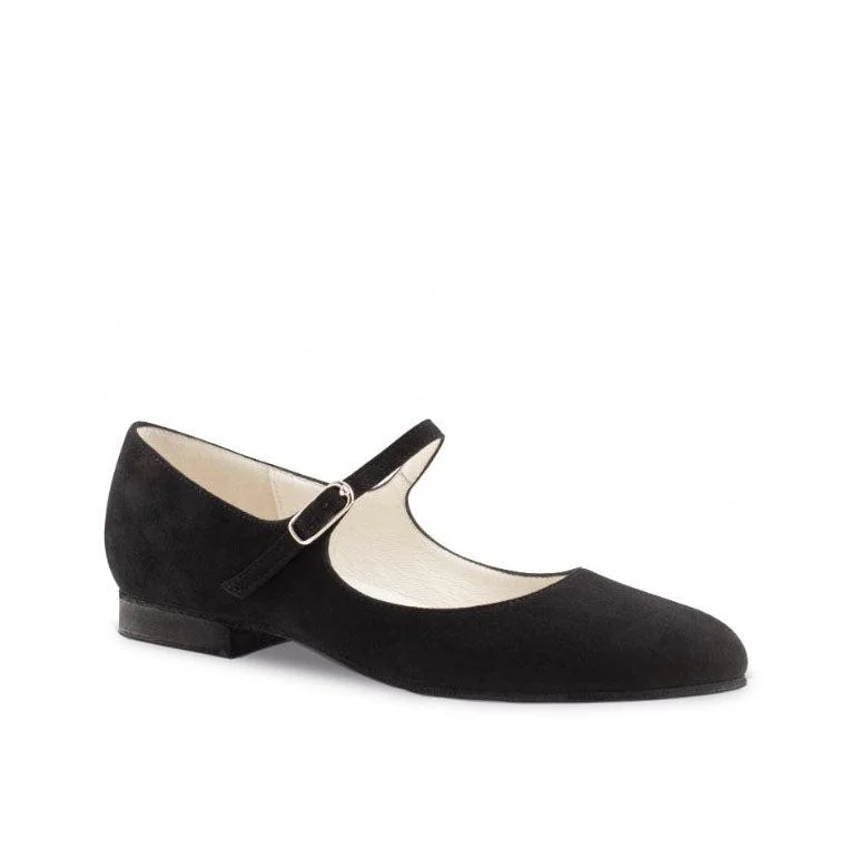 Affordable Suede Ankle Pumps for All-Day Wear--Werner Kern: Ashley 15 | Black Suede | .5" Ultralite