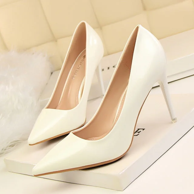 Stiletto Heel Pumps with Perfect Fit--Women Pumps Sexy High Heels Office Heel Shoes Woman 2018 Summer Pumps Shoes Pointed Toe Fashion Word Shoes Famale-Fashionable & Classic