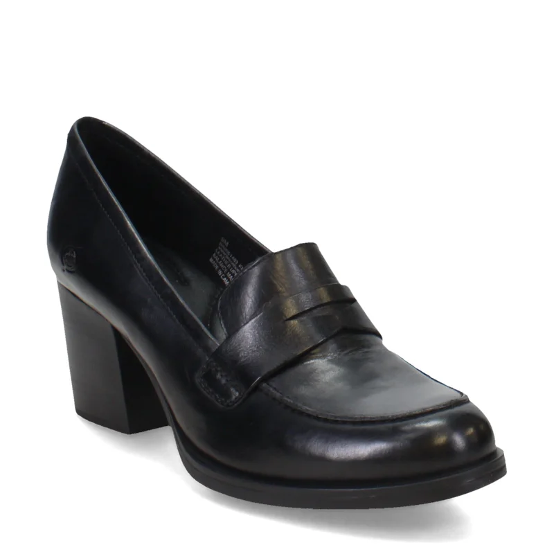 Trendy Chunky Heel Pumps for Casual Wear--Women's Born, Holliston Loafer Pump