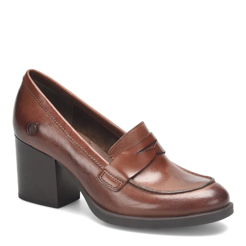 Trendy Chunky Heel Pumps for Casual Wear--Women's Born, Holliston Loafer Pump