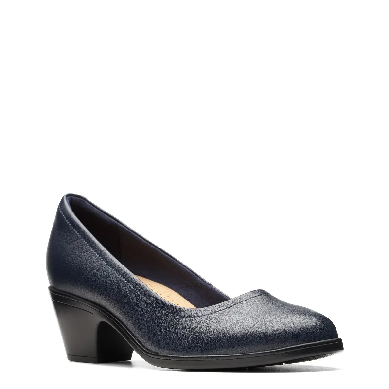 Women's Clarks, Emily 2 Ruby Pump---Fashionable Kitten Heels for Date Night