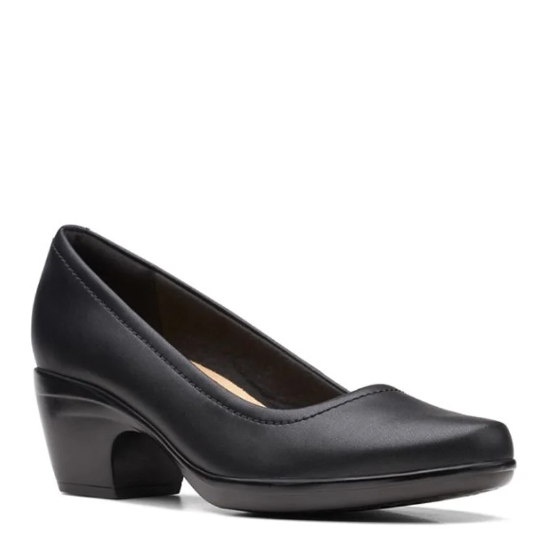 Women's Clarks, Emily Belle Pump---Fashionable Kitten Heels for Date Night