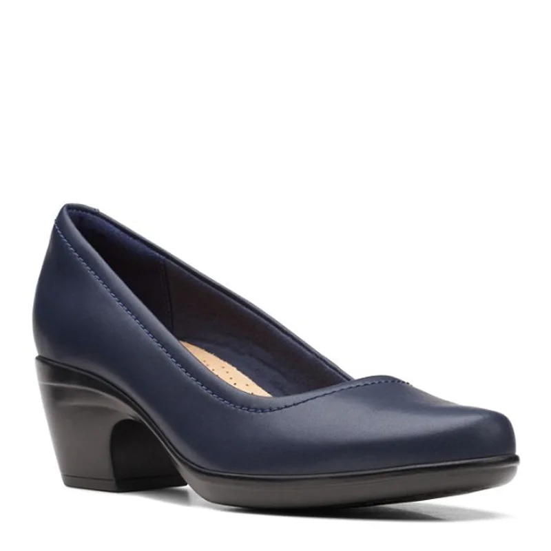 Women's Clarks, Emily Belle Pump---Fashionable Kitten Heels for Date Night