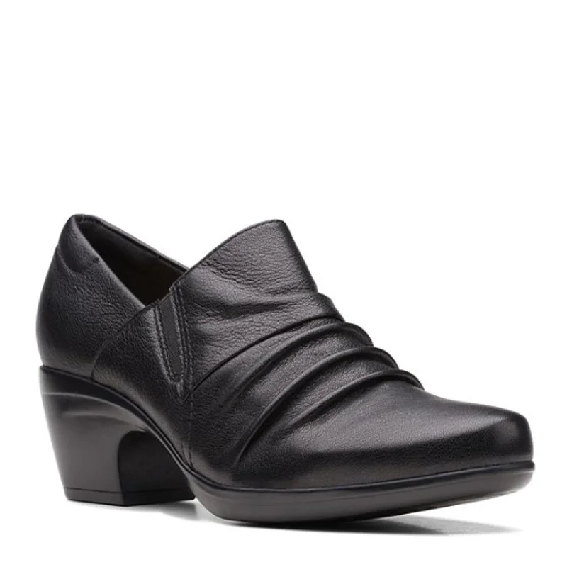 Women's Clarks, Emily Cove Pump---Fashionable Kitten Heels for Date Night