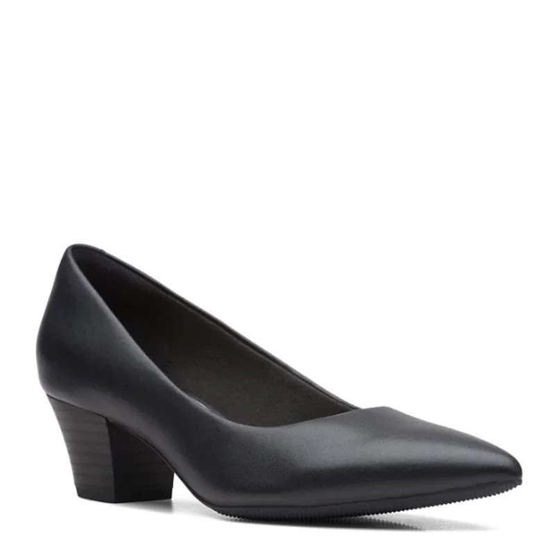 Women's Clarks, Teresa Step Pump---Fashionable Kitten Heels for Date Night