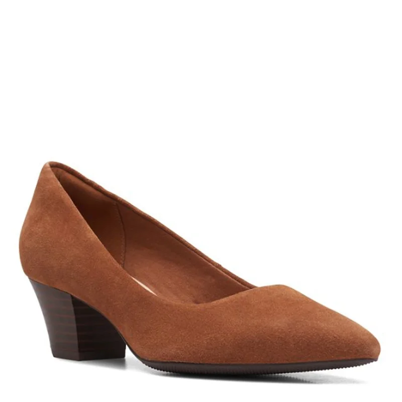 Women's Clarks, Teresa Step Pump---Fashionable Kitten Heels for Date Night