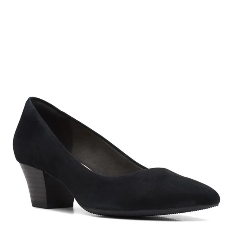 Women's Clarks, Teresa Step Pump---Fashionable Kitten Heels for Date Night