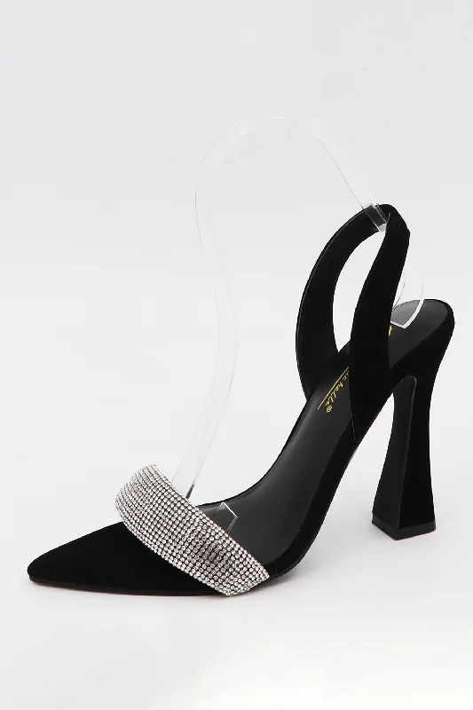 Affordable Rhinestone Pumps for a Dazzling Look---Women's Heel with Rhinestone - BELOVED03