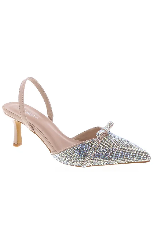 Affordable Rhinestone Pumps for a Dazzling Look---Women's Heel with Rhinestone - BETTY1