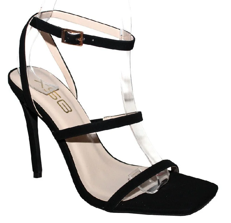 Women's High Heel with Strap - CARA1---Fashionable Kitten Heels for Date Night