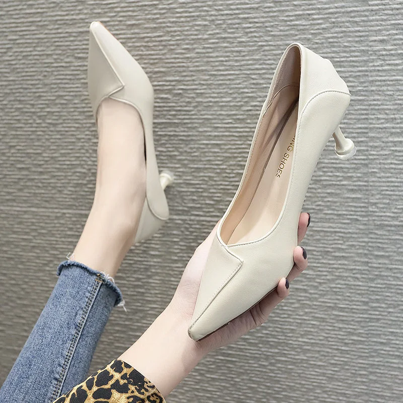 Stiletto Heel Pumps with Perfect Fit--Women's High Heels Pointed Toe Stiletto Heel Pumps-Fashionable & Classic