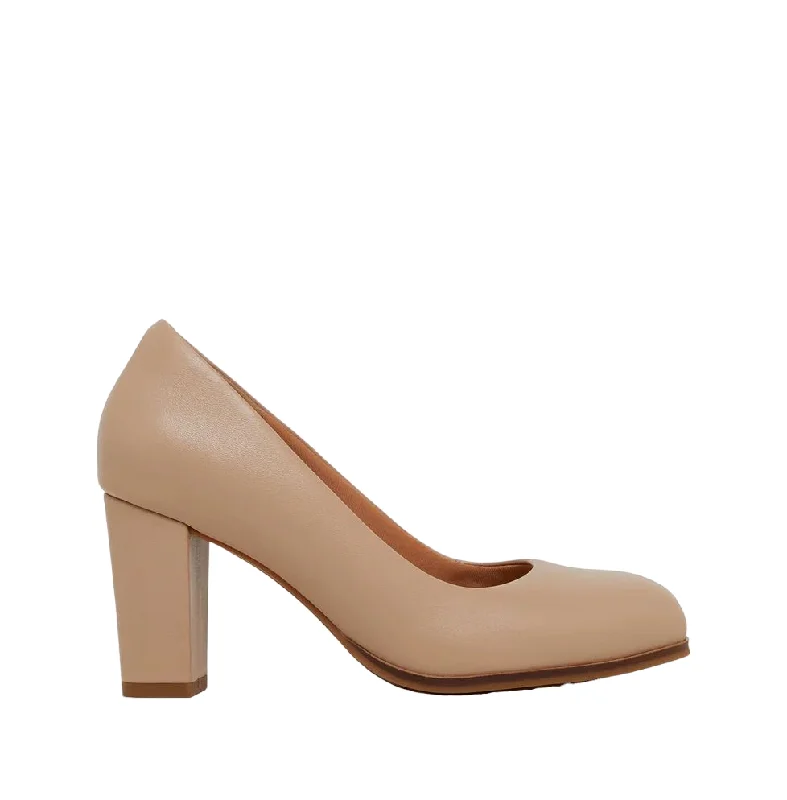 Versatile Heeled Sandals for Any Occasion---Womens Hush Puppies The Tall Pump Nude Tall Work Heel Shoes