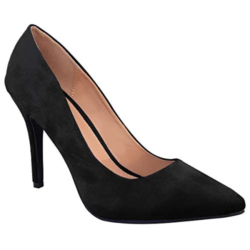 Stiletto Heel Pumps with Perfect Fit--Ladies Low MID HIGH Heel With Pointed Toe Pumps In Court Shoes Style-Fashionable & Classic