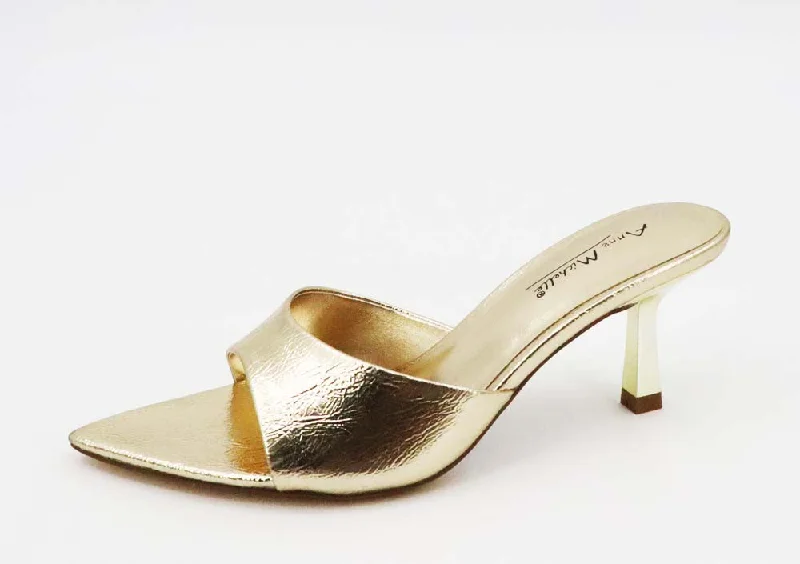 Women's Metallic Heel - BERMUDA01---Fashionable Kitten Heels for Date Night