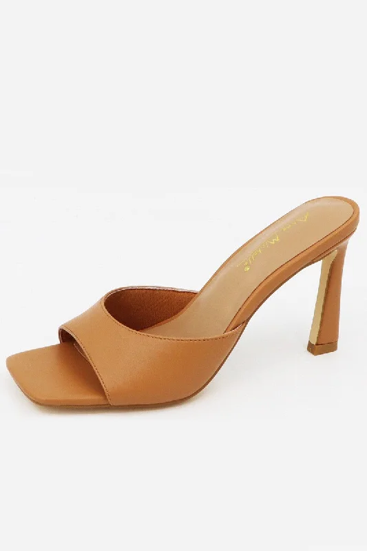 Stylish Open Toe Heels for Summer--Women's Open Toe Heel - STEAM07