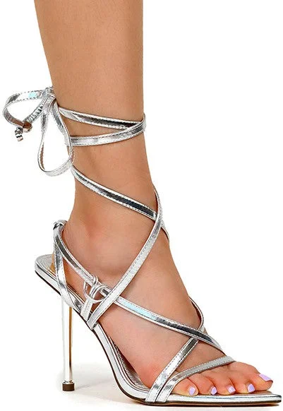 Women's Pointy Metallic Heel - BANKS28---Fashionable Kitten Heels for Date Night